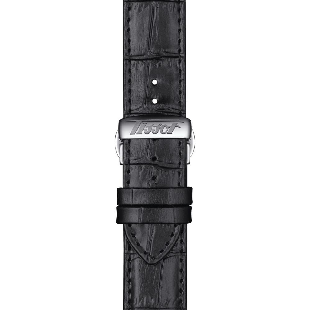TISSOT Official Visodate 21-20mm Black Leather Strap T600045452