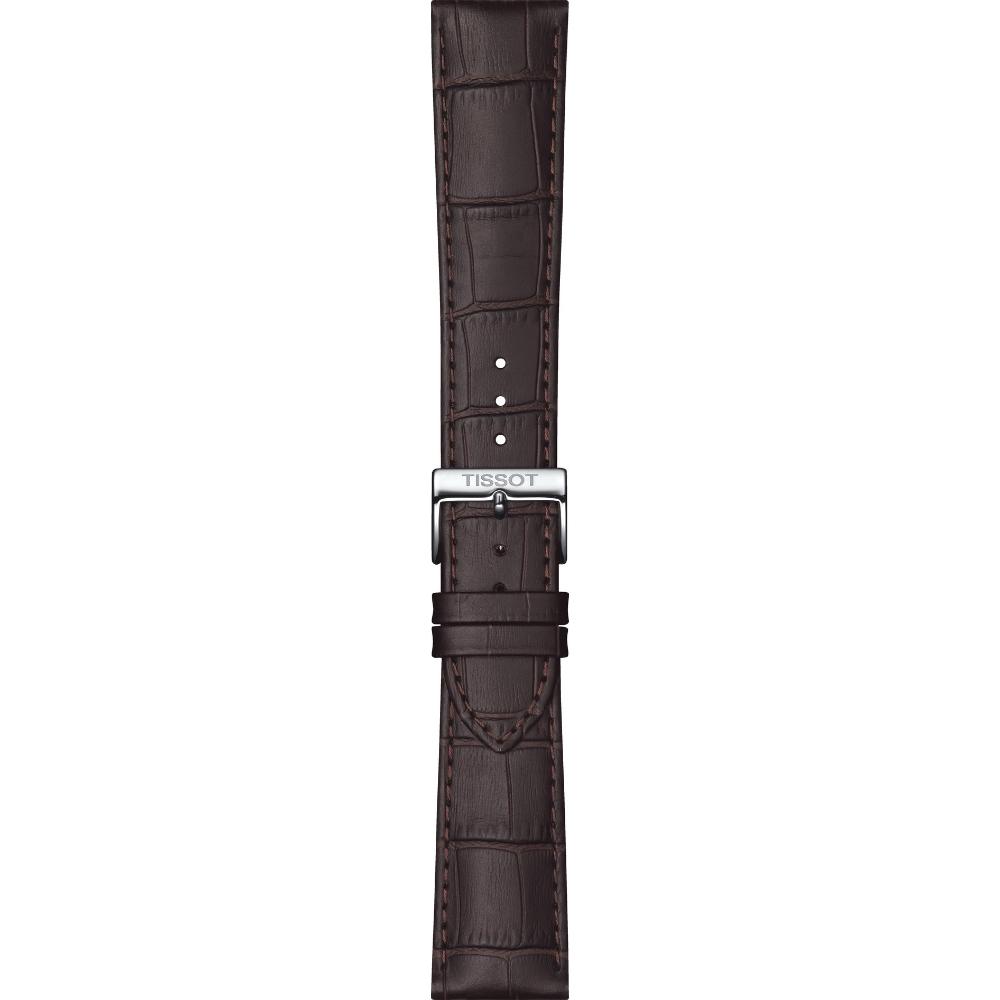 TISSOT Official Classic Dream 22-19mm Brown Leather Strap T600045522