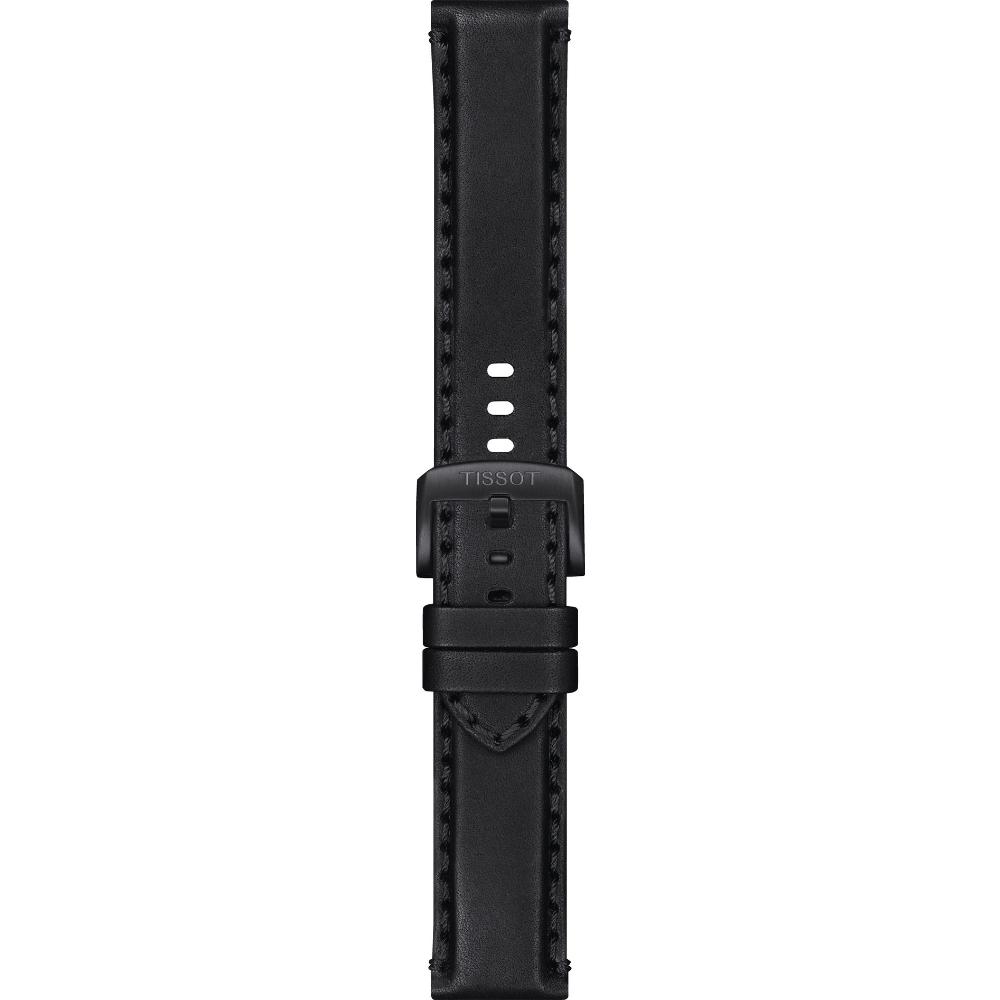 TISSOT Official 22mm Black Leather Strap T600046826