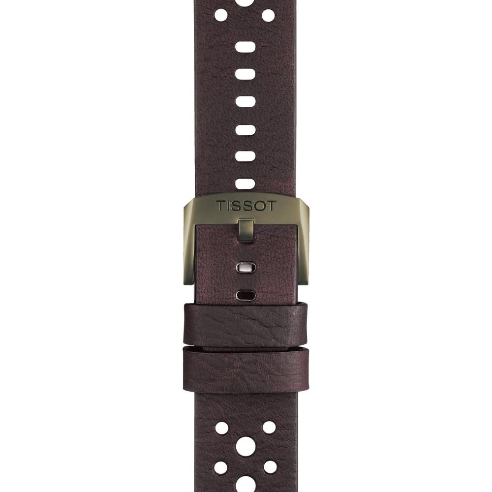 TISSOT Official 22mm Brown Leather Strap T600048064