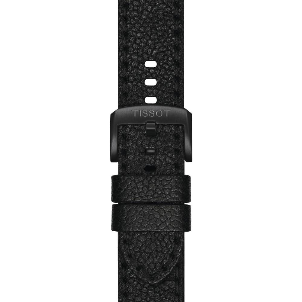 TISSOT Official 22mm Black Leather Strap T600048779