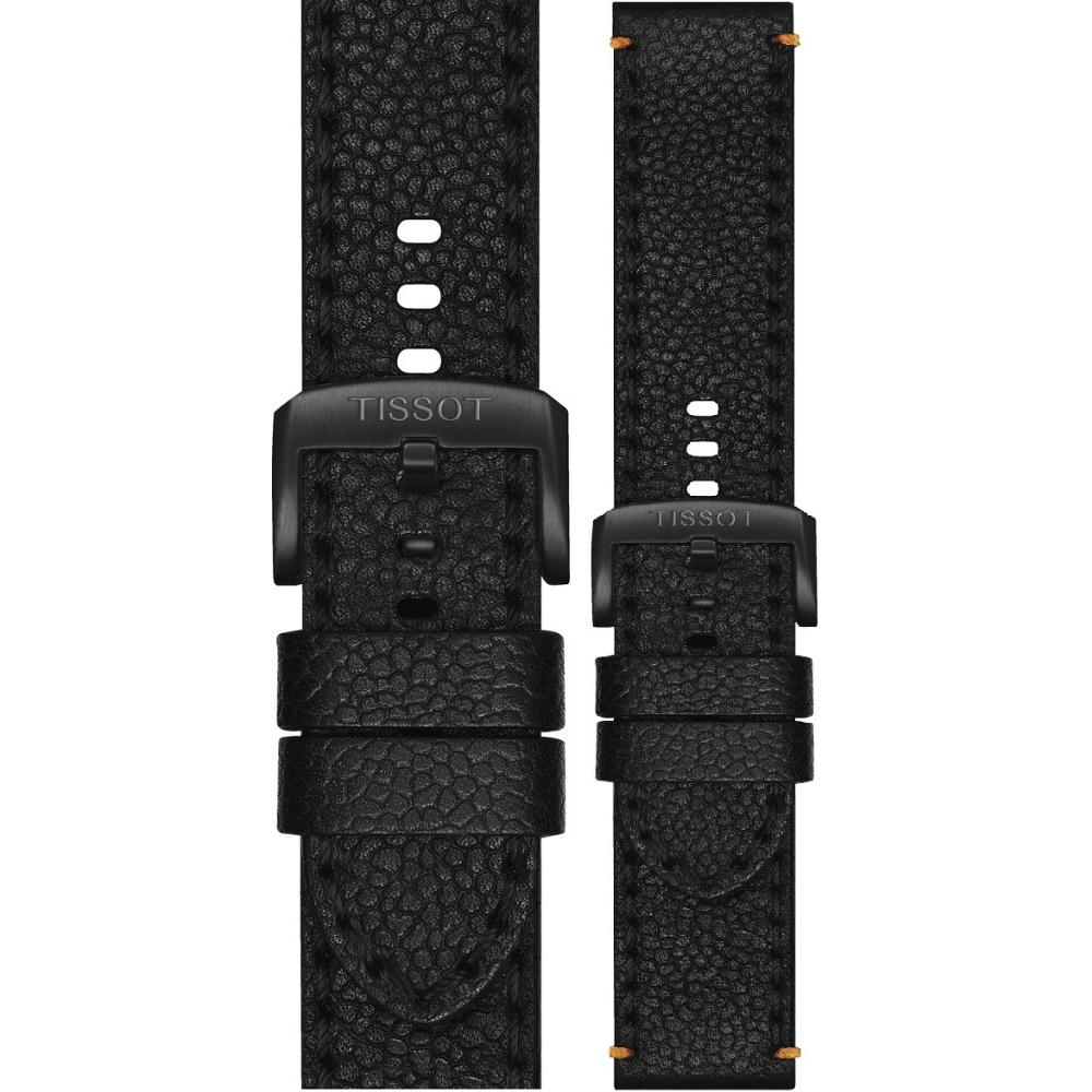 TISSOT Official 22mm Black Leather Strap T600048779