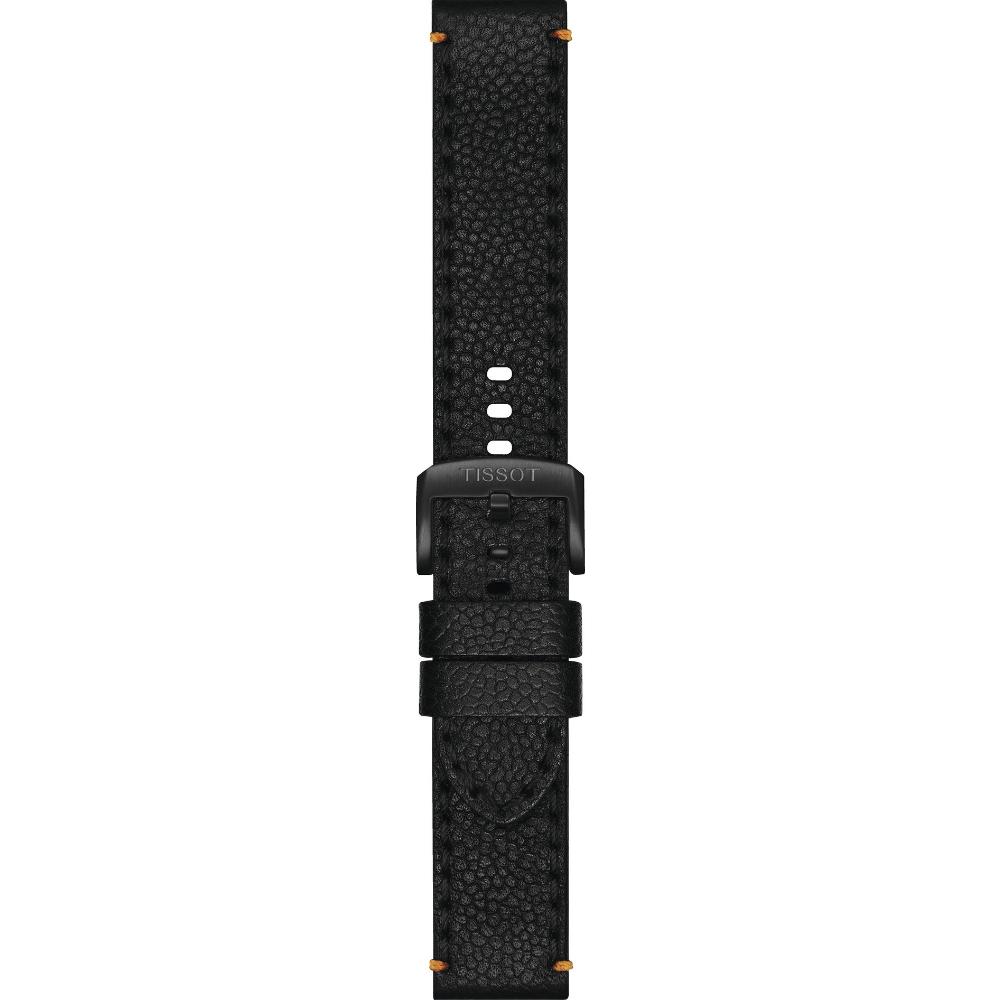 TISSOT Official 22mm Black Leather Strap T600048779