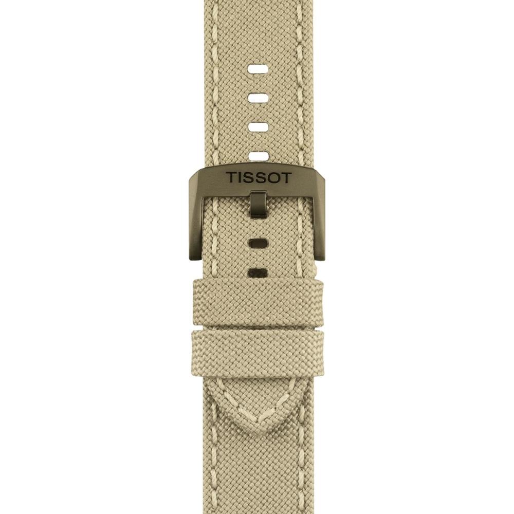 TISSOT Official 22mm Official Beige Fabric Strap T604043385