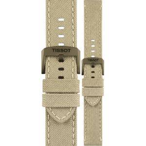 TISSOT Official 22mm Official Beige Fabric Strap T604043385 - 28270