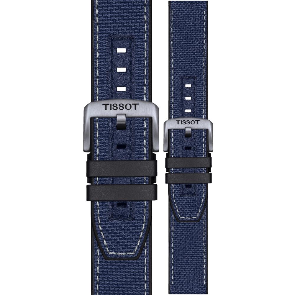 TISSOT Official 22mm Official Blue Textile Strap T604047161 - 1