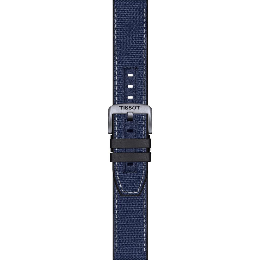 TISSOT Official 22mm Official Blue Textile Strap T604047161 - 3