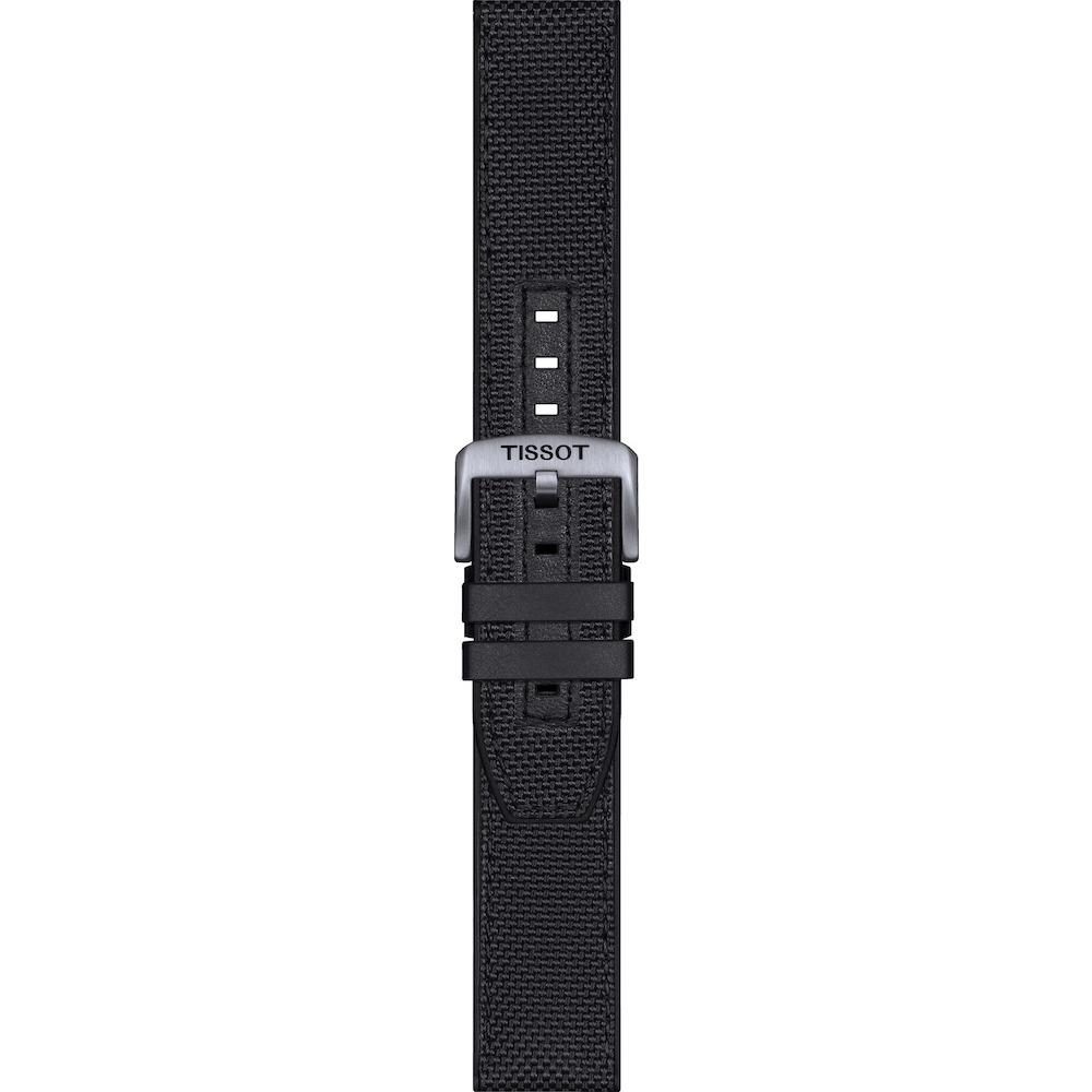 TISSOT Official 22mm Official Black Textile Strap T604047163