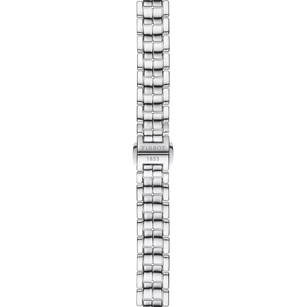 TISSOT Flamingo White Pearl Dial with Diamonds 30mm Silver Stainless Steel Bracelet T094.210.11.116.02