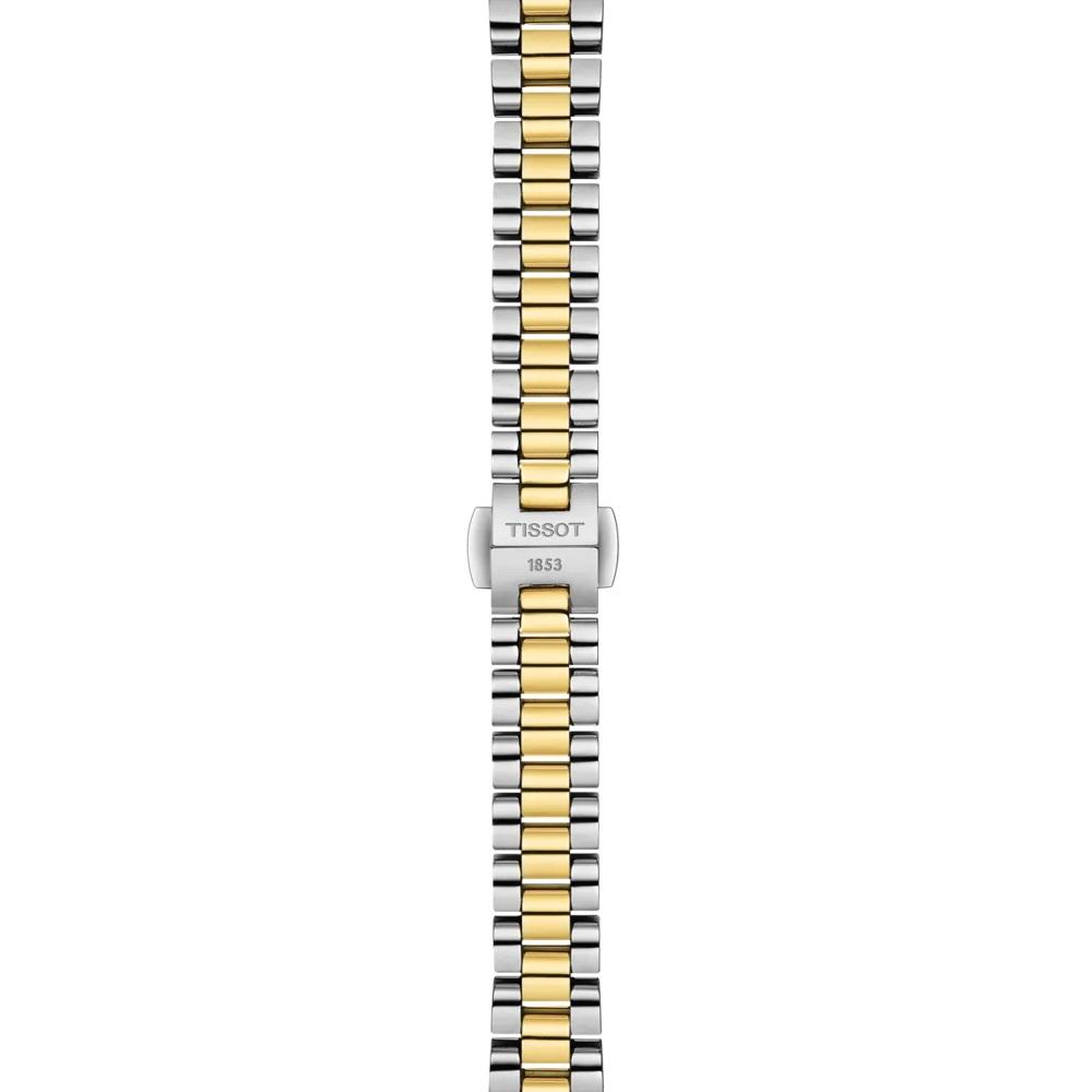 TISSOT Desir White Pearl Dial 28mm Two Tone Gold Stainless Steel Bracelet T152.010.22.118.01