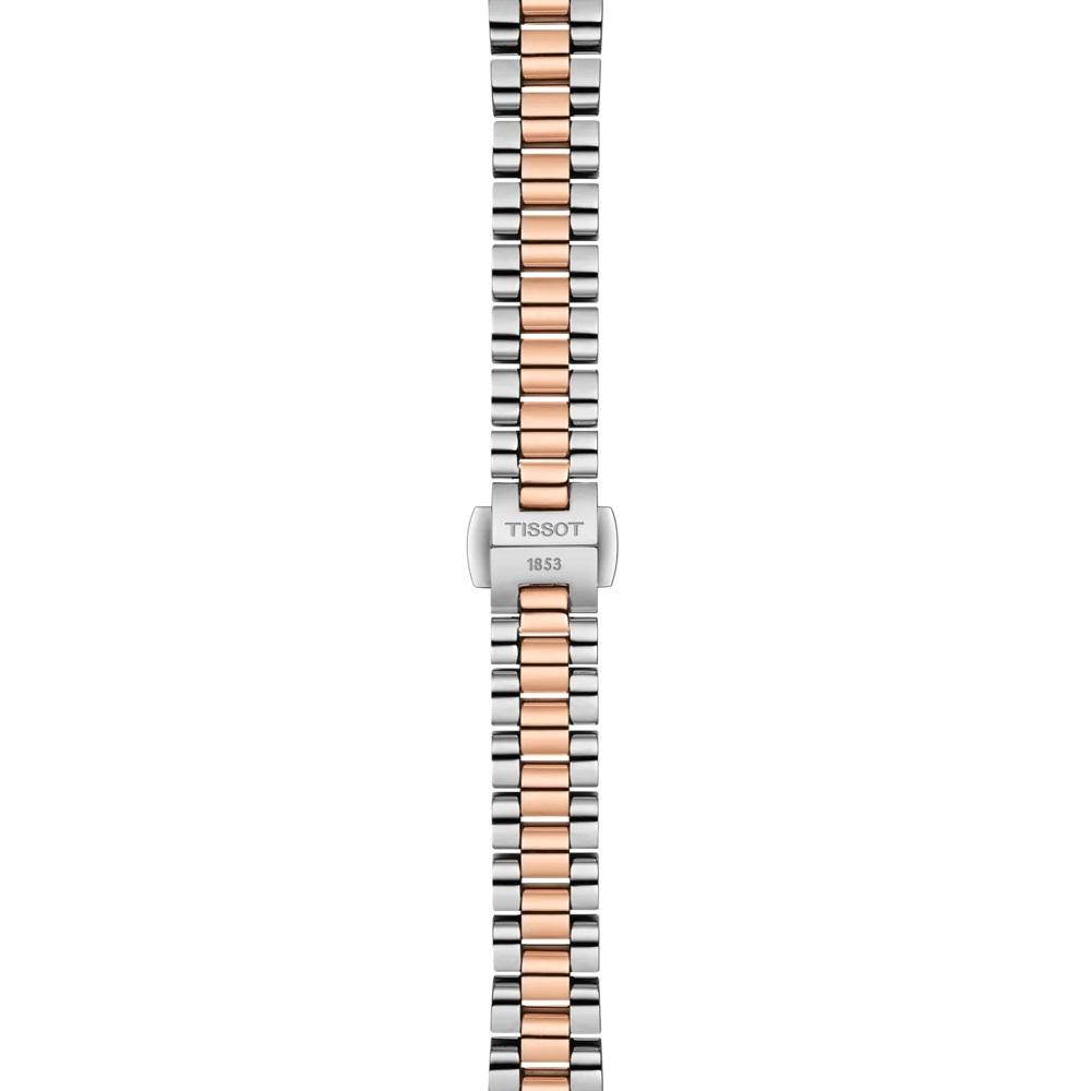 TISSOT Desir White Pearl Dial 28mm Two Tone Rose Gold Stainless Steel Bracelet T152.010.22.118.00