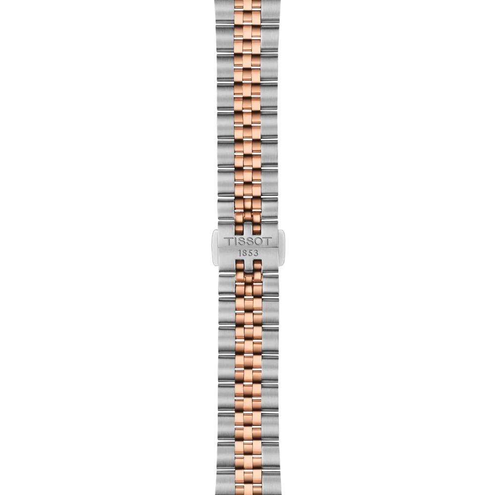 TISSOT Ballade Blue Dial 34mm Two Tone Rose Gold Stainless Steel Bracelet T156.210.22.041.00