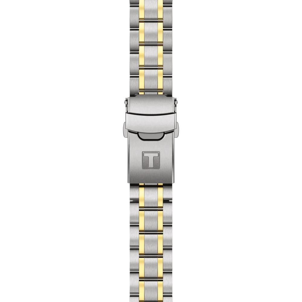 TISSOT Seastar 1000 Quartz Chronograph Gray Gradient Dial 38mm Two Tone Gold Stainless Steel Bracelet T120.217.22.061.00