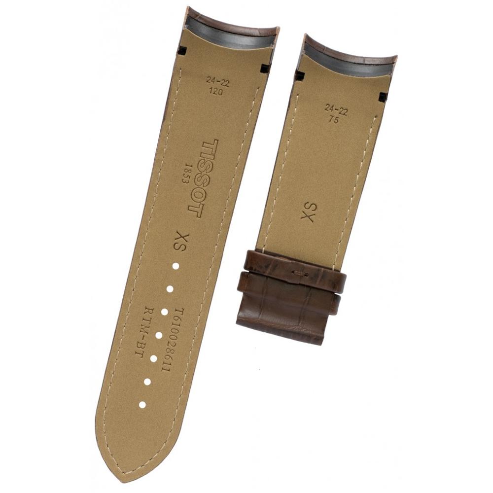 TISSOT Official Strap Couturier 24mm XL Brown Leather T610028611