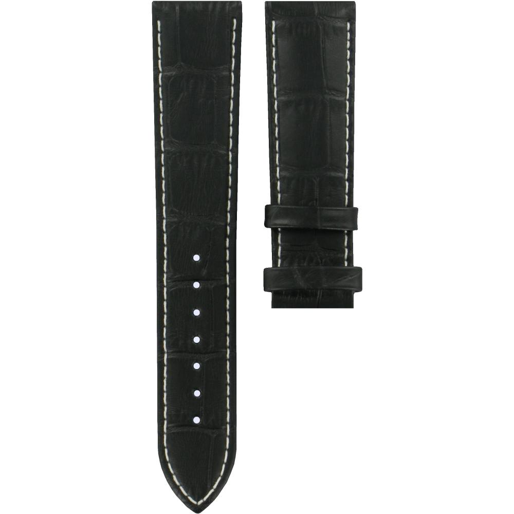 TISSOT Official Tradition 20-18mm XL Black Leather Strap Without Buckle T610031124