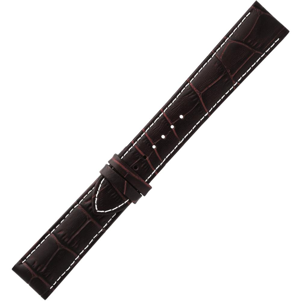 TISSOT Official Tradition 20-18mm Brown Leather Strap Without Buckle T610031126