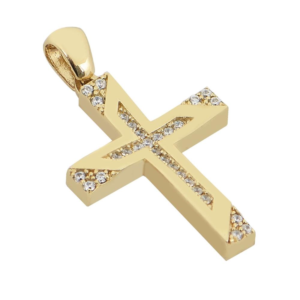 CROSS Women's SENZIO Collection K14 Yellow Gold with Zircon Stones T613Y.K14