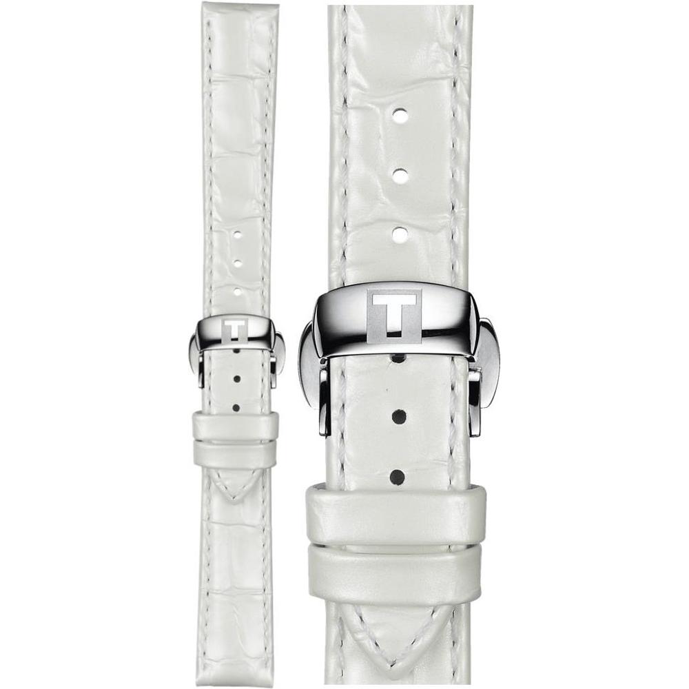 TISSOT Official 16mm White Leather Strap T852036795