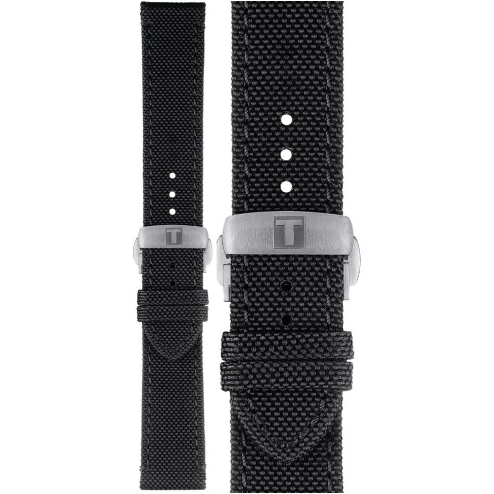 TISSOT Official 21mm Black Fabric Strap T852043157
