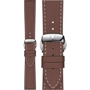 TISSOT Official 21-18mm Brown Leather Strap T852044597 - 11436