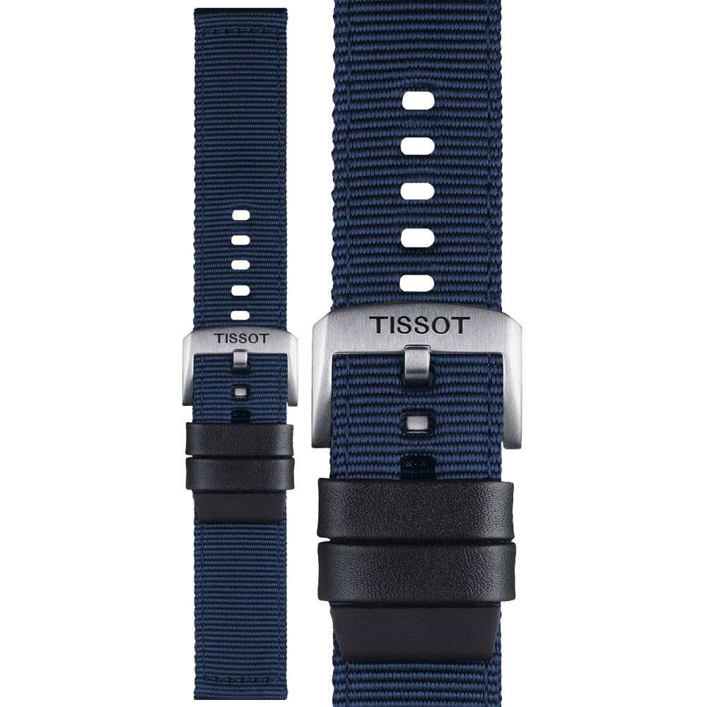 TISSOT Official 22mm Official Blue Textile Strap T852046754 - 1