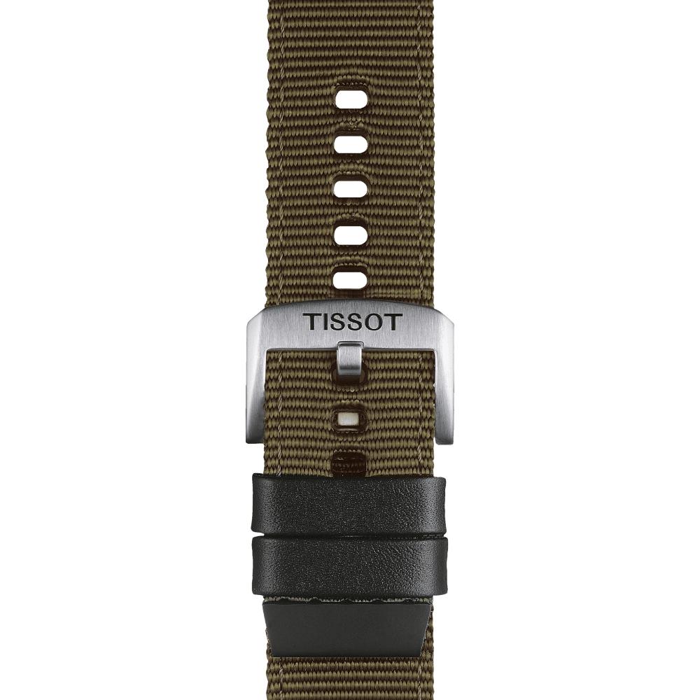 TISSOT Official 22mm Official Khaki Textile Strap T852046756