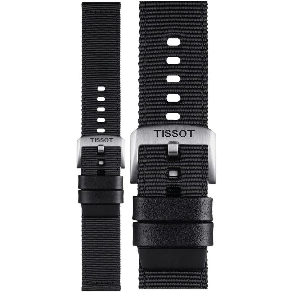 TISSOT Official 22mm Official Black Textile Strap T852046769