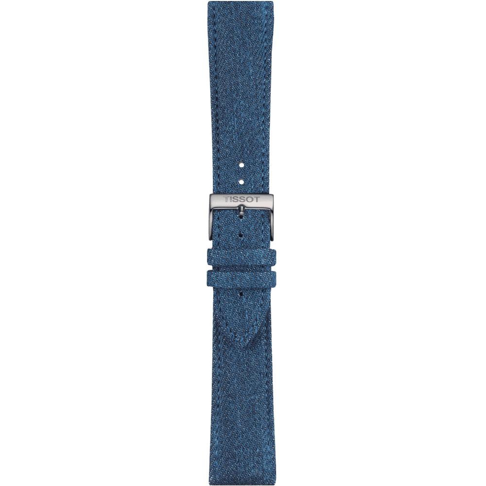 TISSOT Official 22-19mm Official Blue Textile Strap T852046781