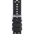 TISSOT Official 22mm Black Leather Strap Silver Hardware T852046810 - 1