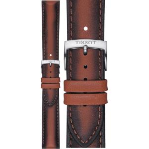 TISSOT Official 20-18mm Brown Leather Strap T852046842 - 11383