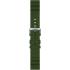 TISSOT Official 22mm Olive Green Silicone Strap Silver Hardware T852047177 - 2