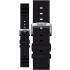 TISSOT Official 22mm Black Silicone Strap Silver Hardware T852047179 - 0