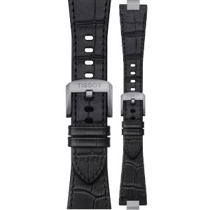 TISSOT Official PRX 40 Black Leather Strap Silver Hardware T852047562 - 45710