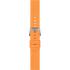 TISSOT Official 22mm Orange Silicone Strap Silver Hardware T852047918 - 2