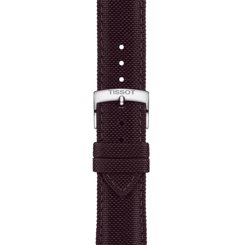 TISSOT Official 21-18mm Brown Fabric Strap T852048181