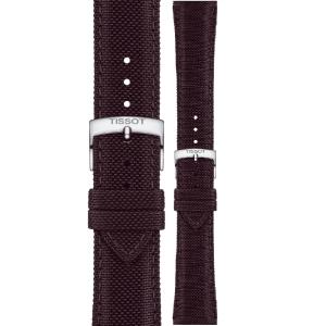 TISSOT Official 21-18mm Brown Fabric Strap T852048181 - 24987