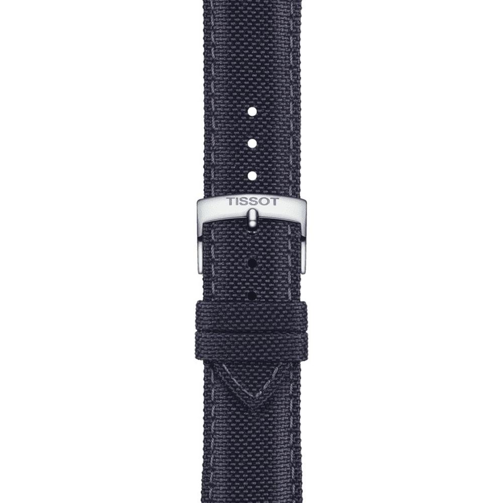 TISSOT Official 21-18mm Anthracite Fabric Strap T852048183