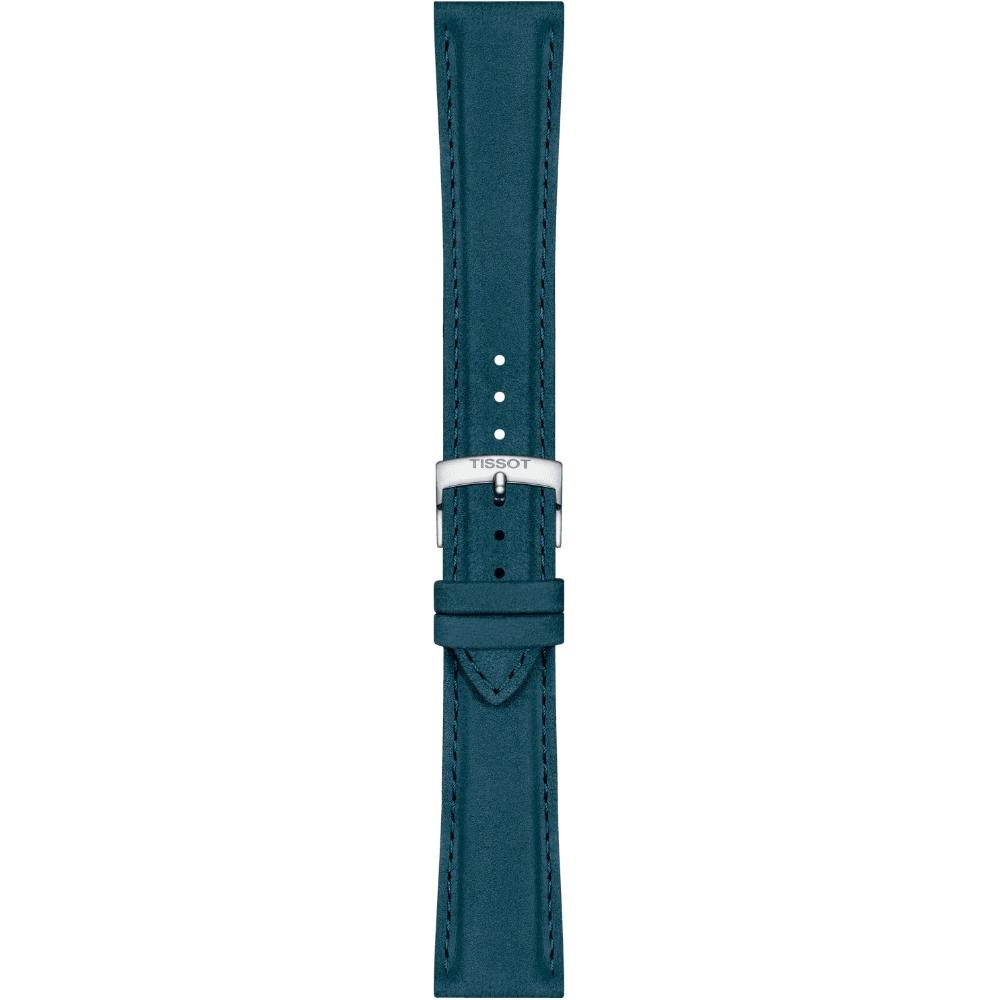 TISSOT Official 21-18mm Blue Leather Strap T852048227