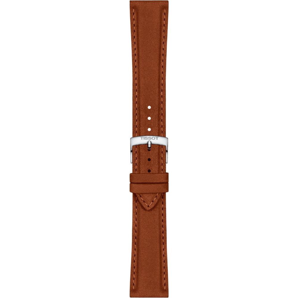 TISSOT Official 21-18mm Brown Leather Strap T852048229