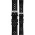 TISSOT Official 20-18mm Black Rubber Strap With Silver Hardware T852049628 - 0