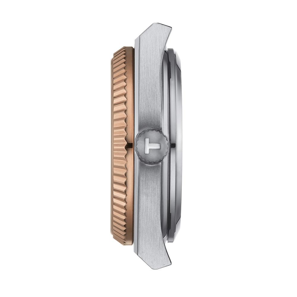 TISSOT PRX 35 Powermatic 80 35mm Gold K18 Bezel Silver Stainless Steel Bracelet T931.207.41.336.00
