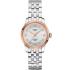 TISSOT Le Locle Automatic Lady's Silver Dial with Diamonds 29mm Rose Gold 18K Bezel Stainless Steel Bracelet T932.207.41.036.00 - 0