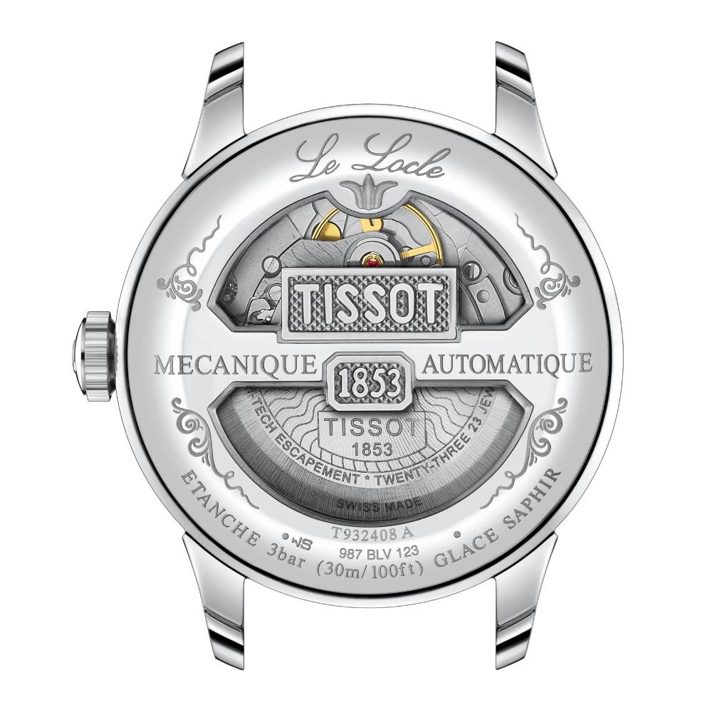 TISSOT Le Locle COSC Powermatic 80 Silver Dial 39.3mm Rose Gold 18K Bezel Stainless Steel Bracelet T932.408.41.033.00