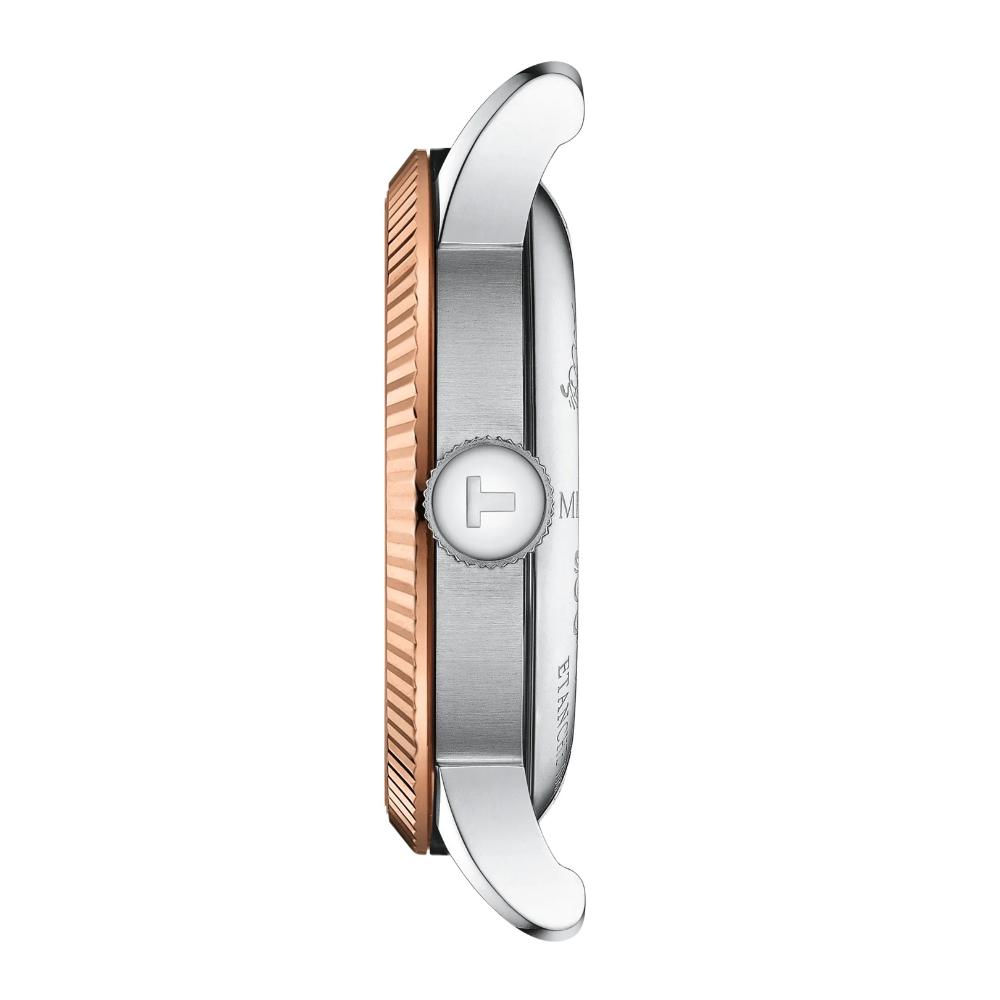 TISSOT Le Locle COSC Powermatic 80 Silver Dial 39.3mm Rose Gold 18K Bezel Stainless Steel Bracelet T932.408.41.033.00