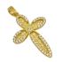 CROSS Handmade Byzantine Double Sided SENZIO Collection in K14 Yellow Gold with Zircon TB005Y.K14 - 0