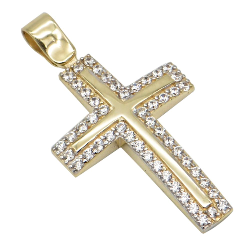 CROSS Women's SENZIO Collection K14 Yellow Gold with Zircon Stones TB061Y.K14