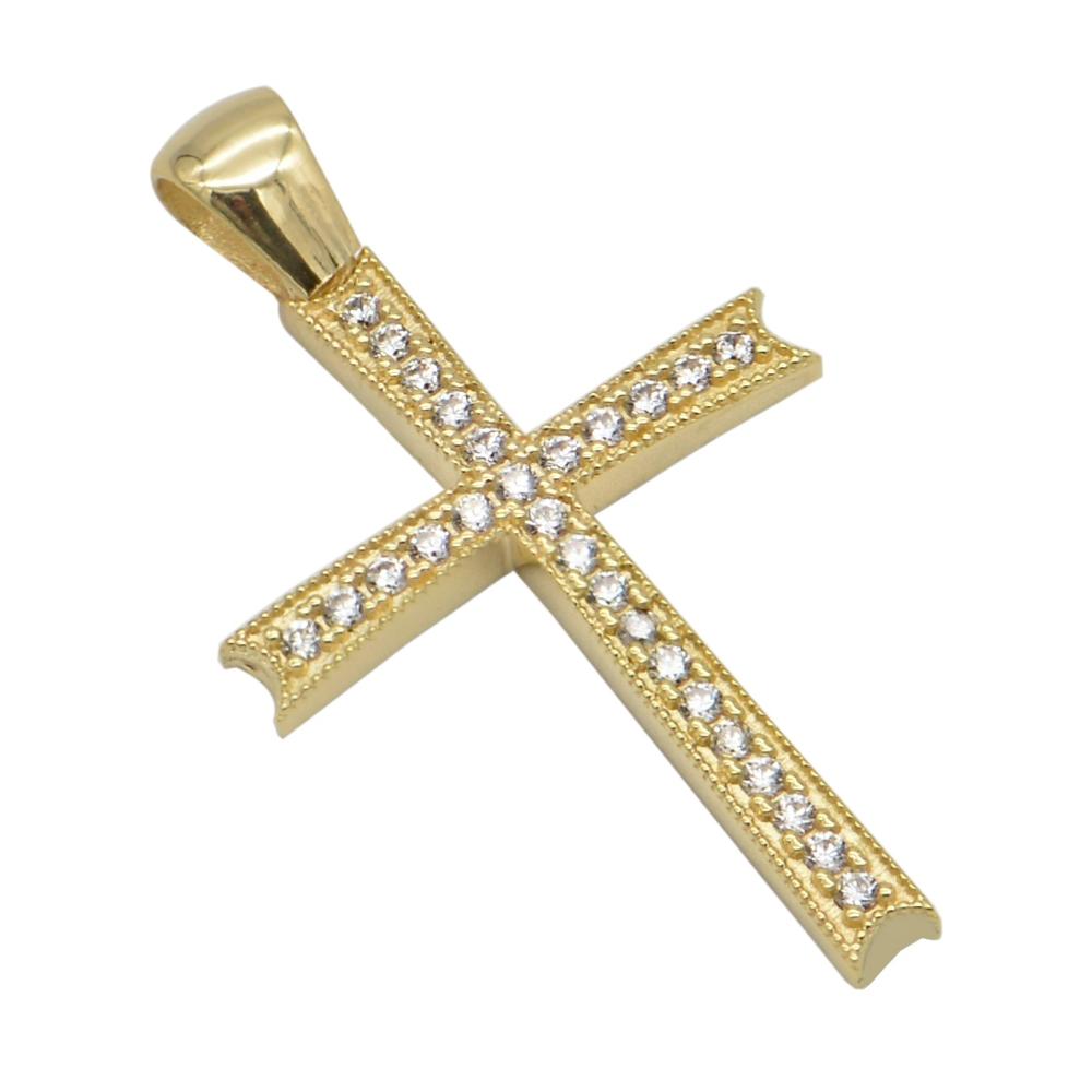 CROSS Women's SENZIO Collection K14 Yellow Gold with Zircon Stones TB091Y.K14