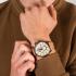 TIMBERLAND Henniker II Dual-Time Multifunction Beige Dial 46mm Bronze Alumimium Brown Strap TBL14816JLBN07 - 4