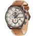 TIMBERLAND Henniker II Dual-Time Multifunction Beige Dial 46mm Bronze Alumimium Brown Strap TBL14816JLBN07 - 1