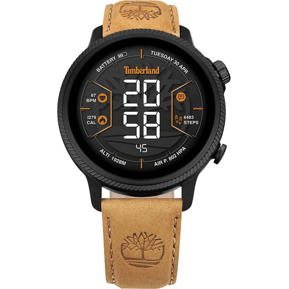 TIMBERLAND Trail Force S1 Smartwatch 48mm Brown Leather Strap TDIGB0064503-SET